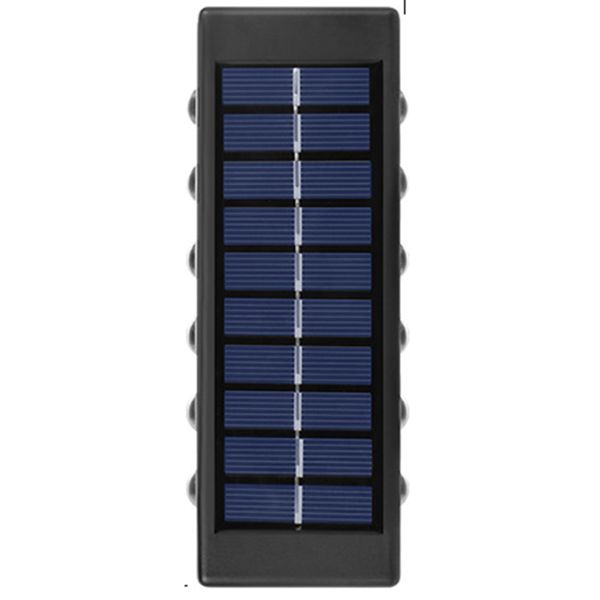 Solar Wall Lights Outdoor 12LED terproof Lamp Up Convex Lens Lighting