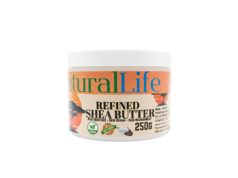 Naturallife Refined Shea Butter - Smooth, Moisturising Butter 250g