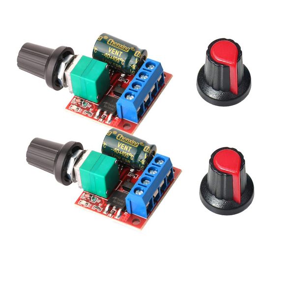 2pieces DC Motor PWM Speed Controller 5V-35V 5A Speed Adjustable Switch Module