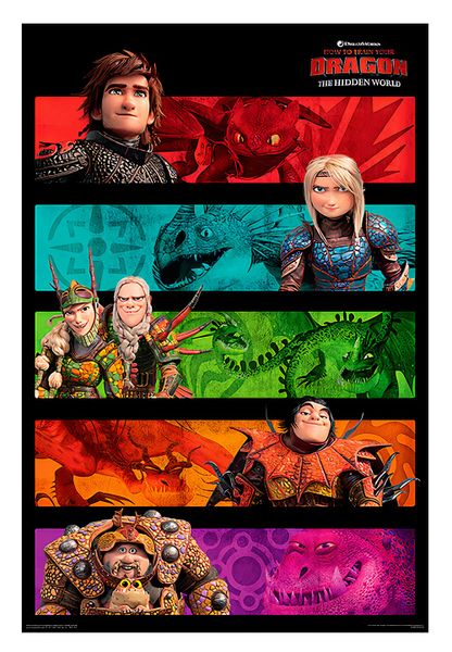 How To Train Your Dragon 3 - Panels Poster