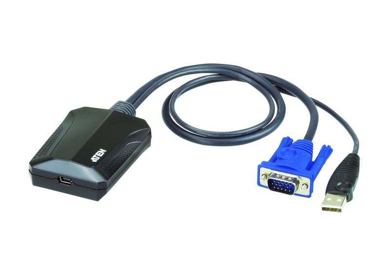 ATEN CV211 Laptop USB KVM Console Crash Cart Adapter