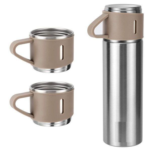 Best Portable Stainless Steel Vacuum Flask Set - 500ml