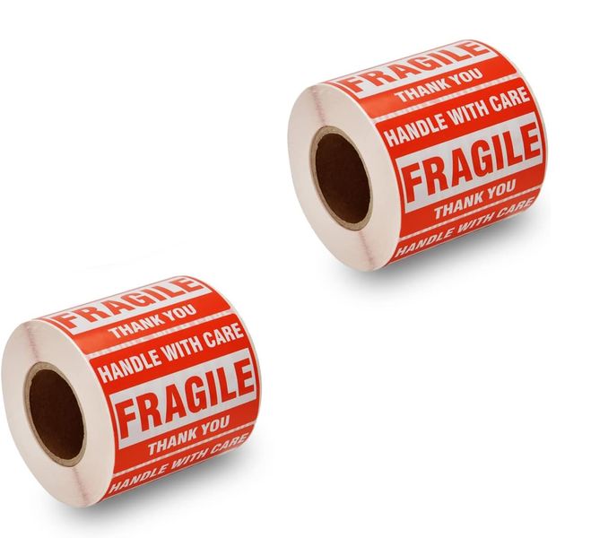 1000 Fragile Stickers Shipping Labels Stickers