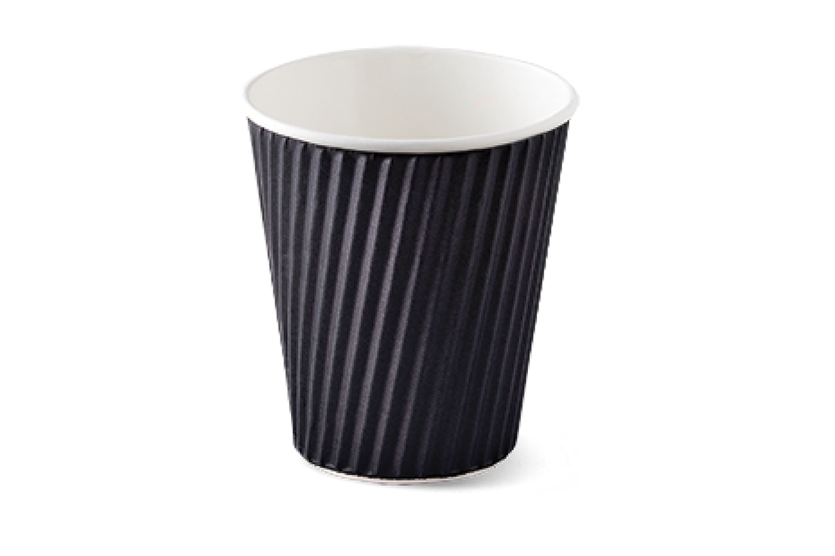 Kraft Black Ripple Disposable Paper Coffee Cups with Lids 20 pack Shop Today. Get it Tomorrow