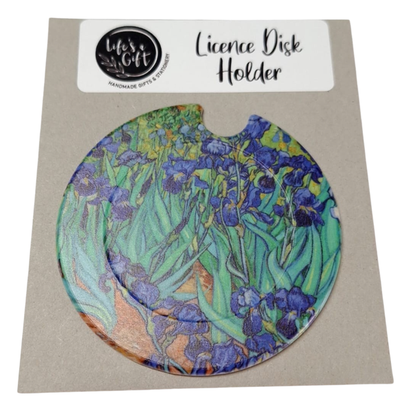 Blue Tulips Licence Disk Holder image