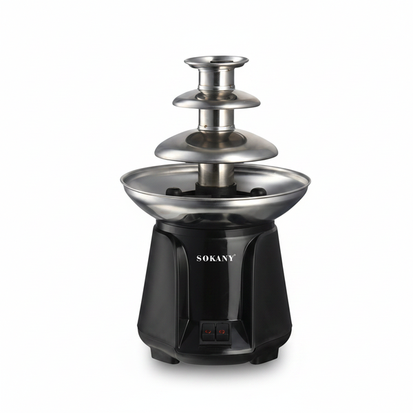 Sokany Electric Chocolate Fountain Maker with Stainless Steel Design