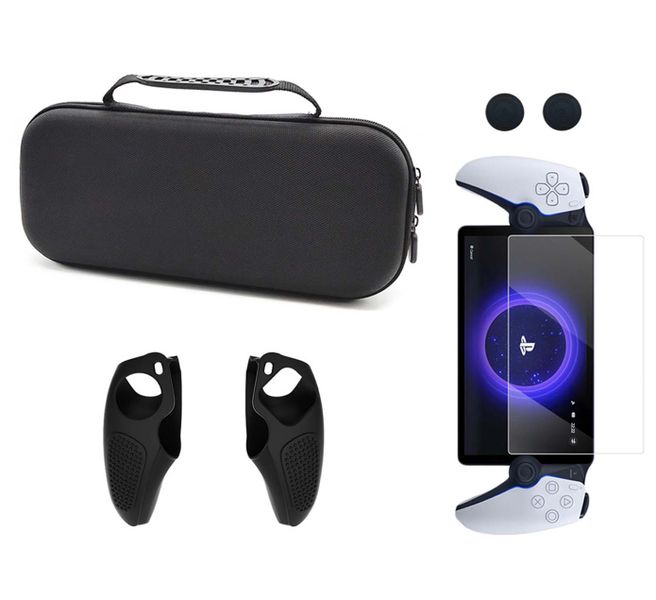 4 in 1 Accessories Set Case Bundle Compatible with PlayStation Portal