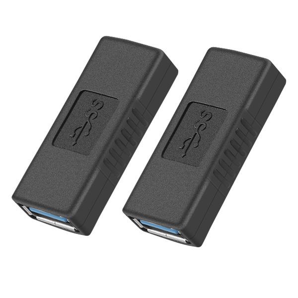 2Pcs Usb 3.0 Type A Female To Female Adapter Coupler Connector