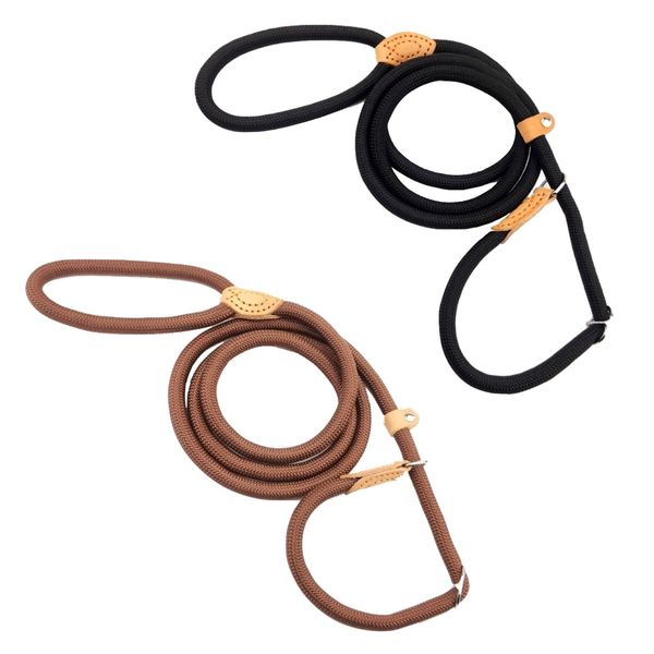 Pet Durable Dog Slip Long Adjustable Lead Set Of 2 -180cm
