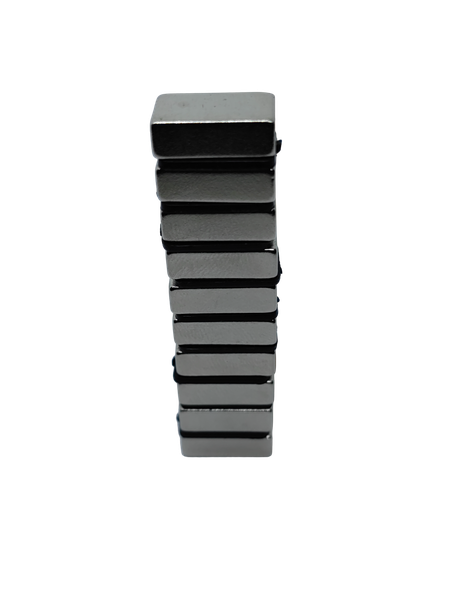 Neodymium Block Magnets - 15mm L x 9mm W x 5mm T N38 Grade - 10 Pack