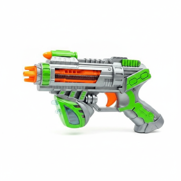 Vibrant Toy Blaster with Sound Effects and LED Lights for Kids