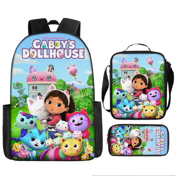 Kids School Backpack Set (3-Piece: Bag, Lunch Box &amp; Pencil Case) SpongeBob