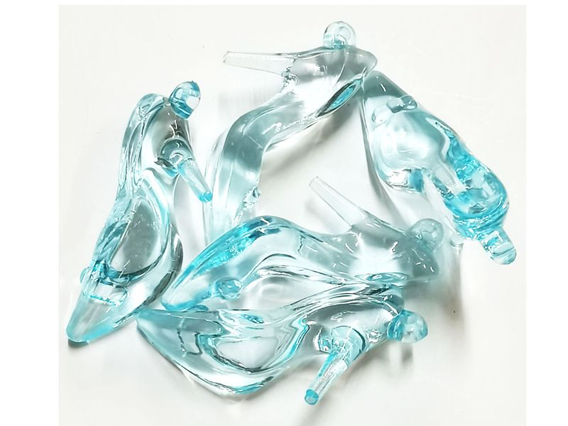 BEAD COOL - Acrylic Bead Baby Blue High Heel 45pcs - 4cmby3cm Charm - Loop