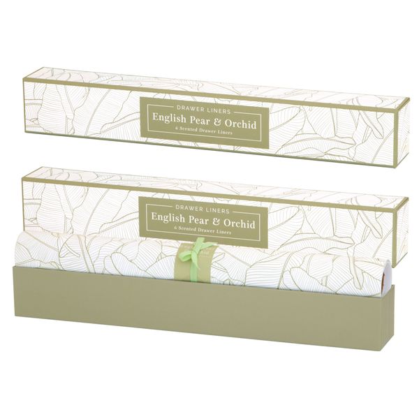 Scented Drawer Liners - English Pear and Orchid Pack of 2