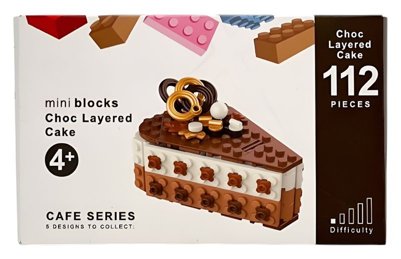 Choc Layered Cake Mini Building Blocks - 112 pcs