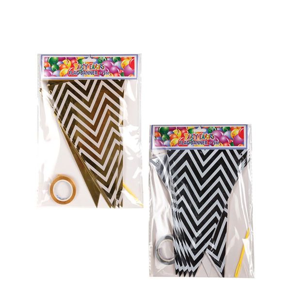 Bulk Pack x 6 Flags Party Banner 5 Meter