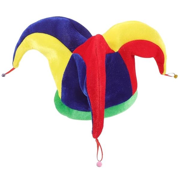 Party Cosplay Festivals HalloweenCostome Jester Hat with Bells - 47cm