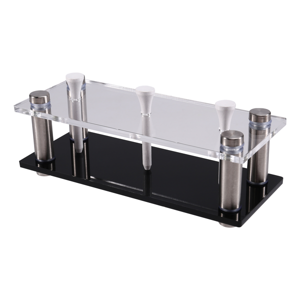 Acrylic Golf Ball Display Stand Holds 3 Golf Balls 3 Golf Tees