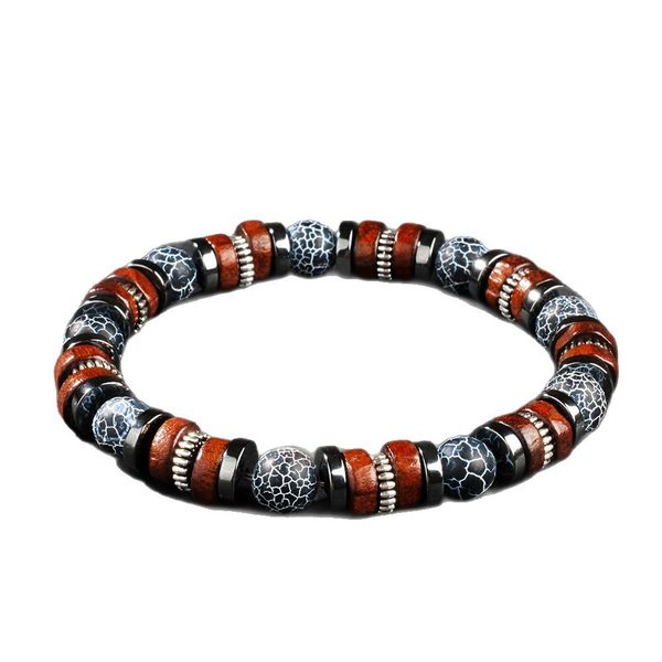 Agate Bracelet for Women/Men - Wooden Bead Fashion Accessory
