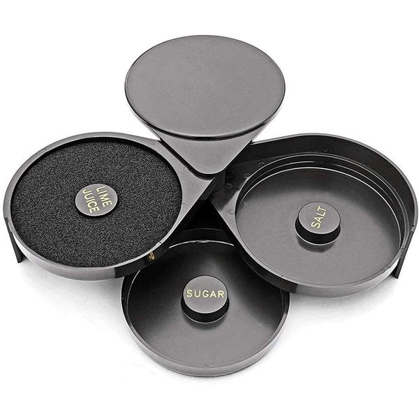3 Layer Salt-RimmedBbox Salt-dipping machine/cocktail flavoring box