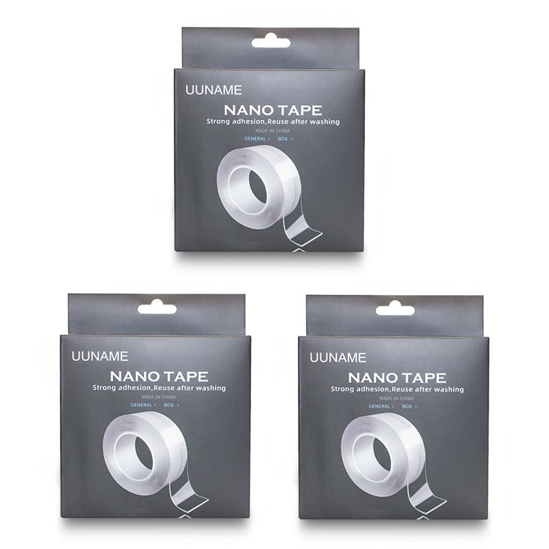 Uuname 3 Pack Nano Tape Double Sided Tape Reusable Grip Gel Tape-3 x 5M, Shop Today. Get it Tomorrow!