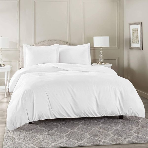 All Season Full Bedding Light Weight White Polycotton