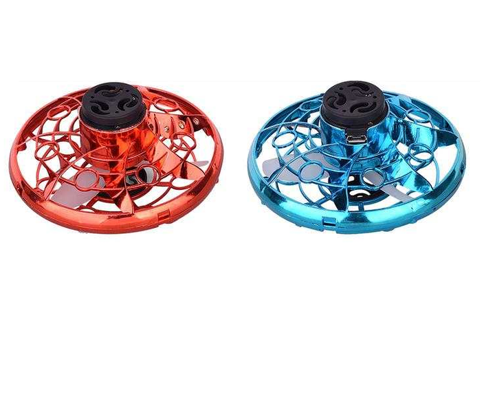 Fly spinning top hand operated drone for kids and adult UFO toy with LED