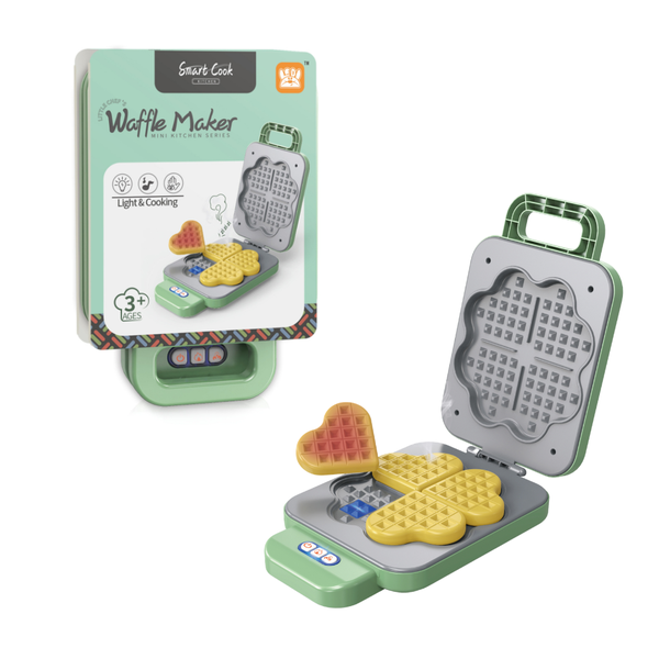 Pretend &amp; Play Waffle Maker Set with Colour Changing Waffles - Green