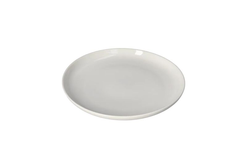 White Ceramic Round Dessert plate 18cm x 18cm x 2cm - Set of 8