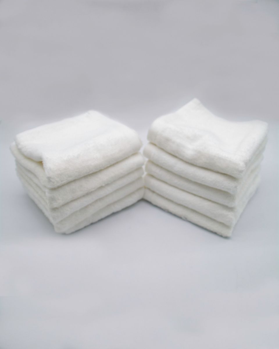 Luxury Cotton Guest Towels, White Pack of 10 Buy Online in South