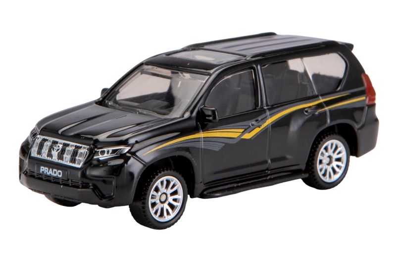 MSZ 1/64 Toyota Land Cruiser Prado (7.5cm) - Black (With Collectors Case)