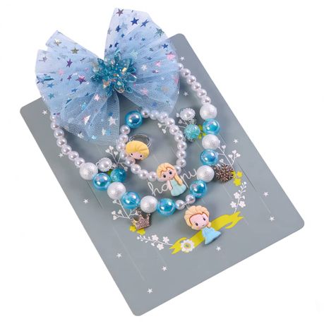 6 Pack Cute Jewelry Sets for Little Girls BLUE Image