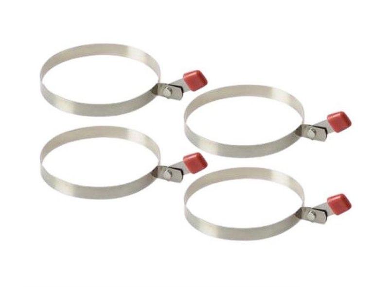 Egg Rings Set - Stainless Steel - 4 Pack
