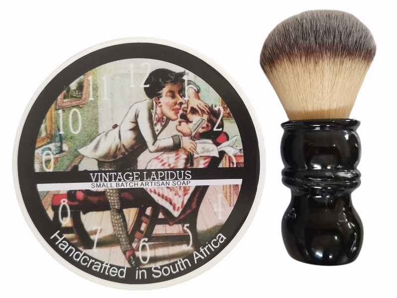 Shaving Soap &amp; Shaving Brush Combo Vintage Lapidus