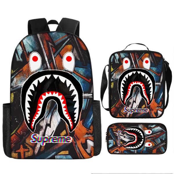 Bag, Lunch Box &amp; Pencil Case Shark image