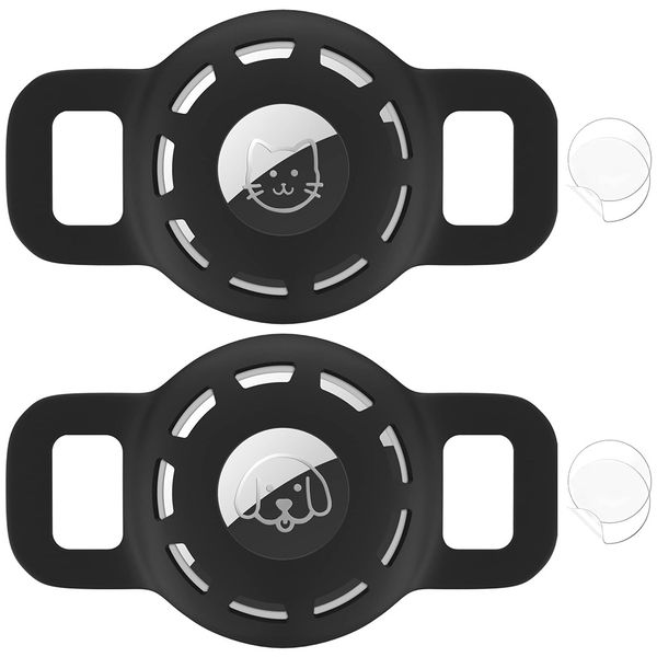 2 Pack -Silicone Case For Cat Or Dog Collar Compatible With Apple Airtag