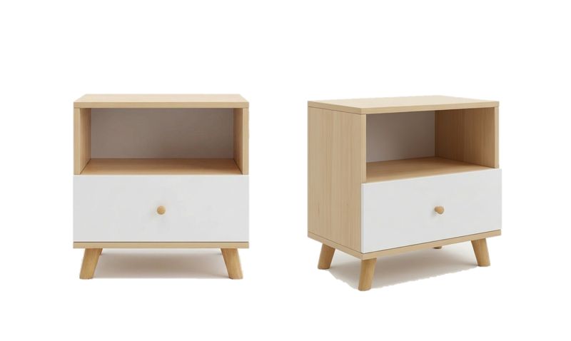 PH 2 Drawer 1 Shelf Pedestal Set of 2