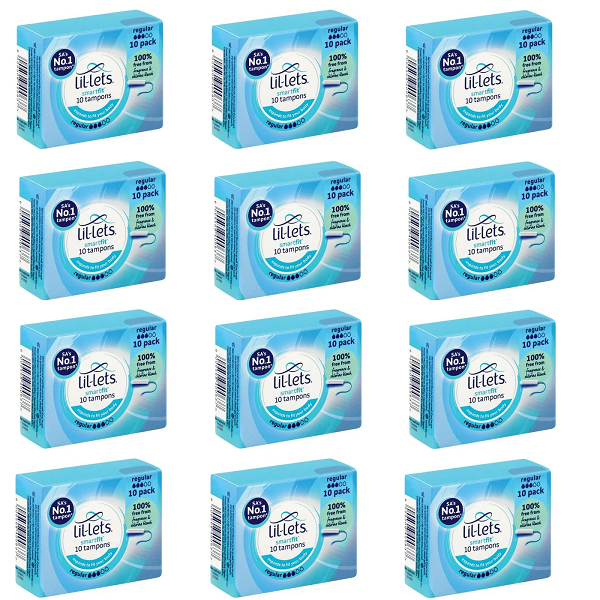 Lil-lets Regular Tampons Smartfit (12 boxes x 10 tampons)