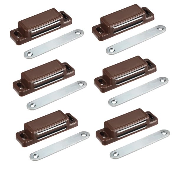 Tool DIY Cabinet Door Magnetic Catch Latch Closure (7cm) - Set of 6