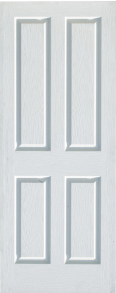 Deep Moulded Canterbury Interior Door - 4 Panel White
