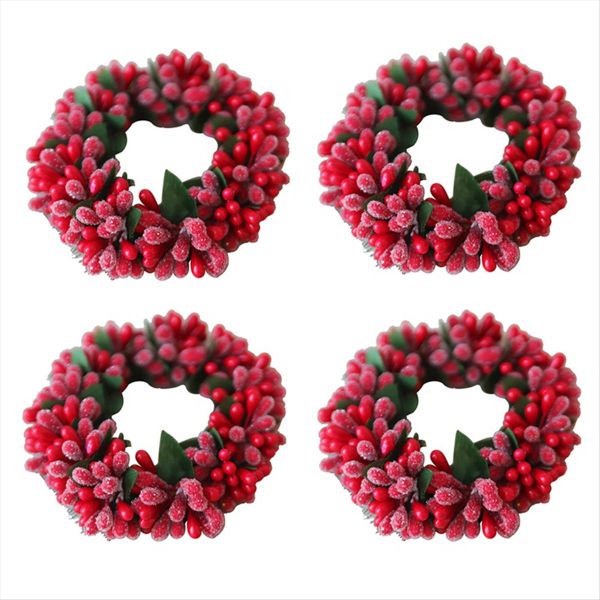 Red Berry Candlesticks Berry Candle Holder Christmas Tealight-Candle Holder