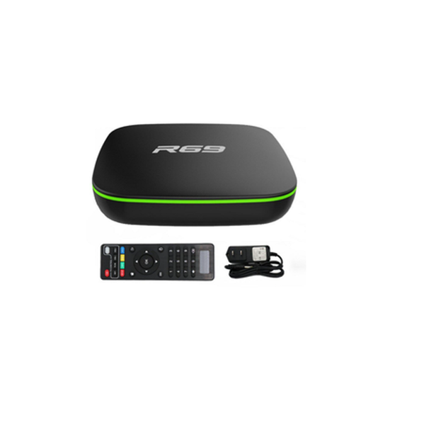 R69 smart tv box 8k HD quad-core 1080p support youtube/netflix
