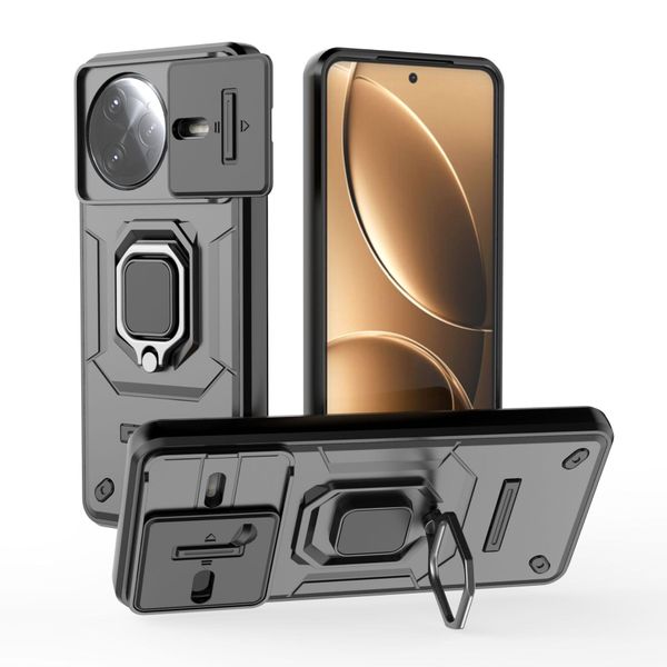 Window Pushing Ring Phone Case Compatible with Redmi Note 14 Pro Plus 5G