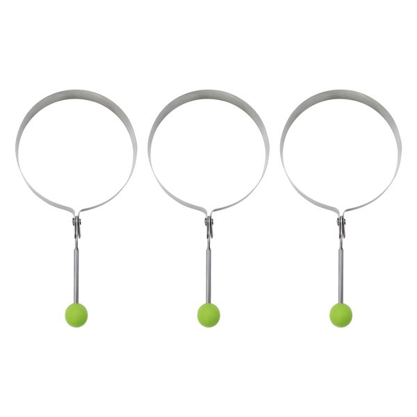 Regent 9cm Egg Ring Stainless Steel - 3 Pack