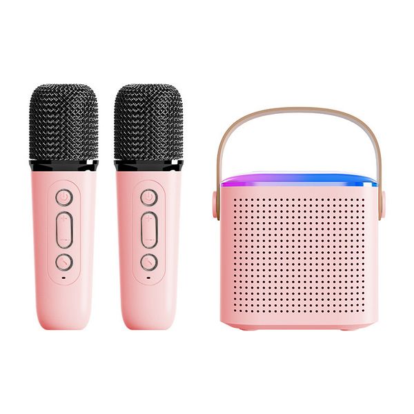 Portable portable dual microphone wireless Bluetooth karaoke speaker Y1