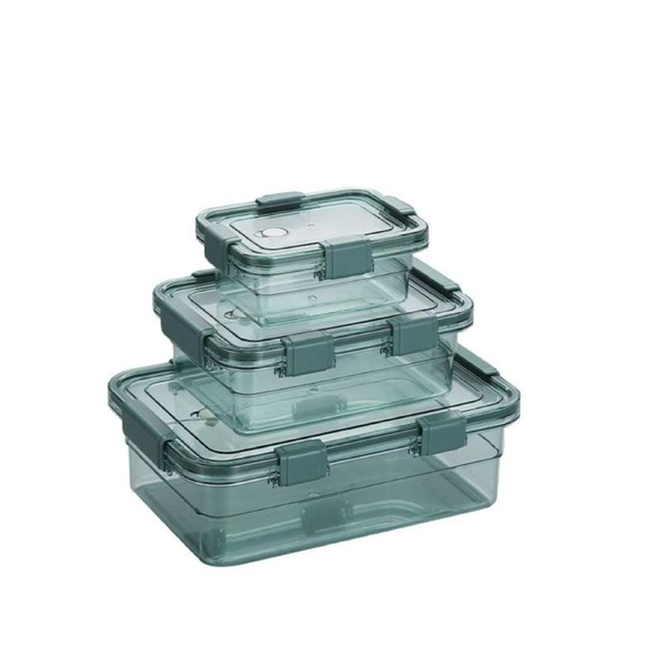 3 Piece Click and Seal Fresh Keeping Food Storage Box