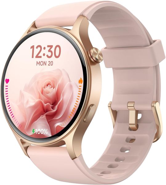 Fitpolo Smart Watch for Women, 1.32" AMOLED Touchscreen, Make/Answer Calls,