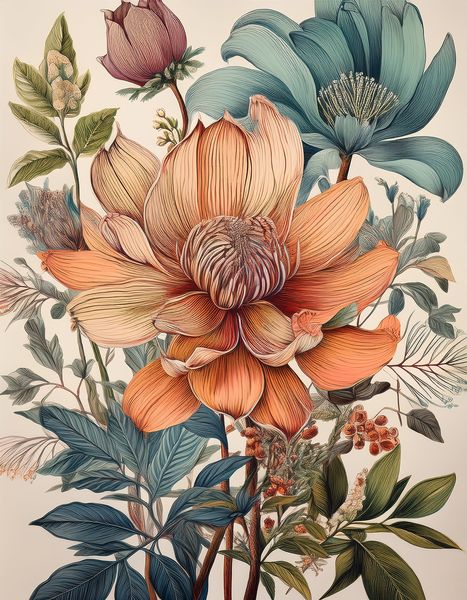 Canvas Home Decor Wall Art - Botanical 61960