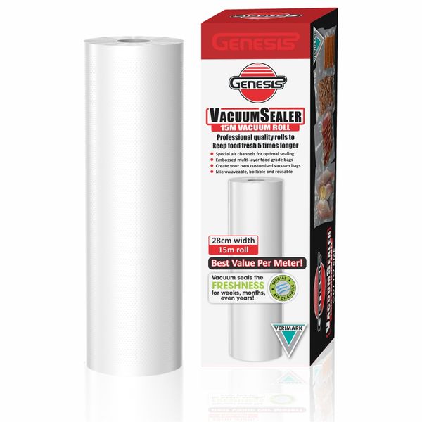 Genesis Vacuum Sealer 15m Roll| Refill cut to size