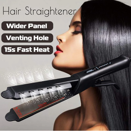 Universal box steam hair clearance straightener